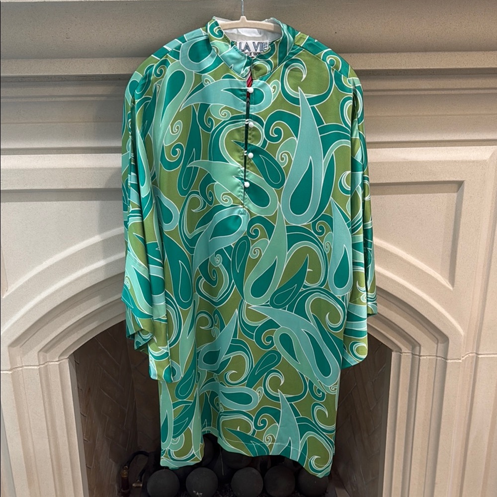 Vibrant Green silk dress